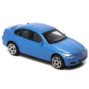 HTI BMW 3 Series Die Cast Car Toy Blue Metal 1:64 Scale
